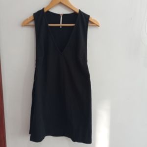 Free People S Black Slit Side Top